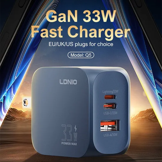 Двойной USB-порт, 45 Вт, ЕС/США/Великобритания